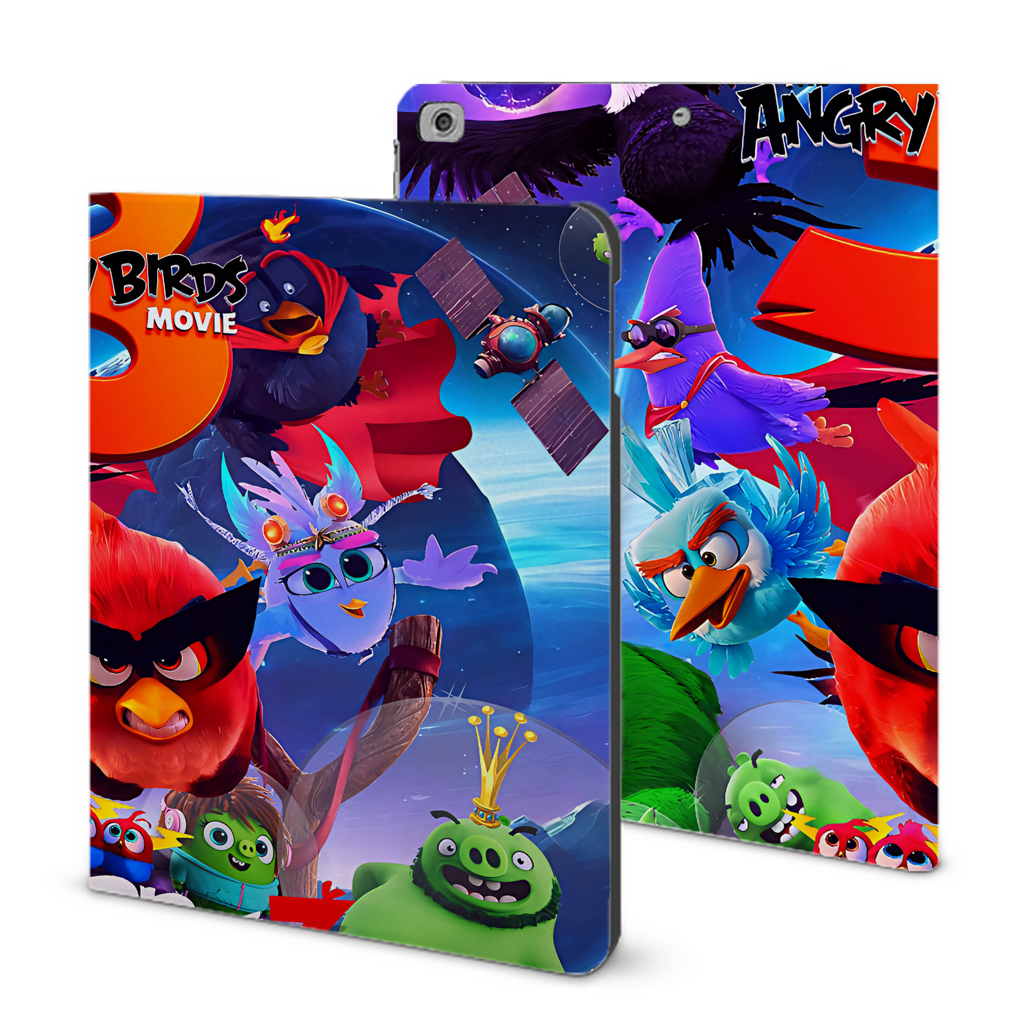（画像用） Angry Birds アングリーバード IPad ケース ブック型 PUレザー TPU 耐衝撃 軽量 薄型 ペン収納なし 全面保護 IPad 各モデル対応